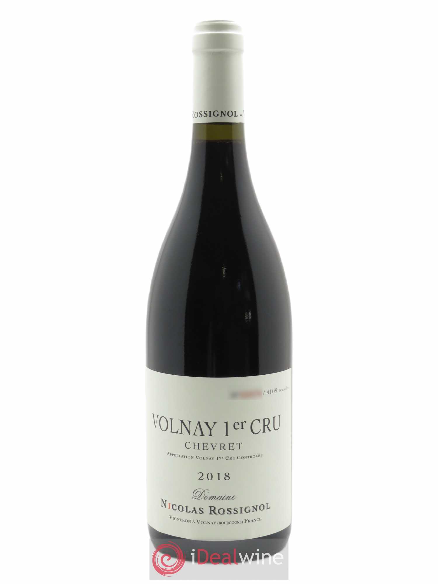 Volnay 1er Cru Chevret Nicolas Rossignol  2018 - Lot de 1 Bouteille