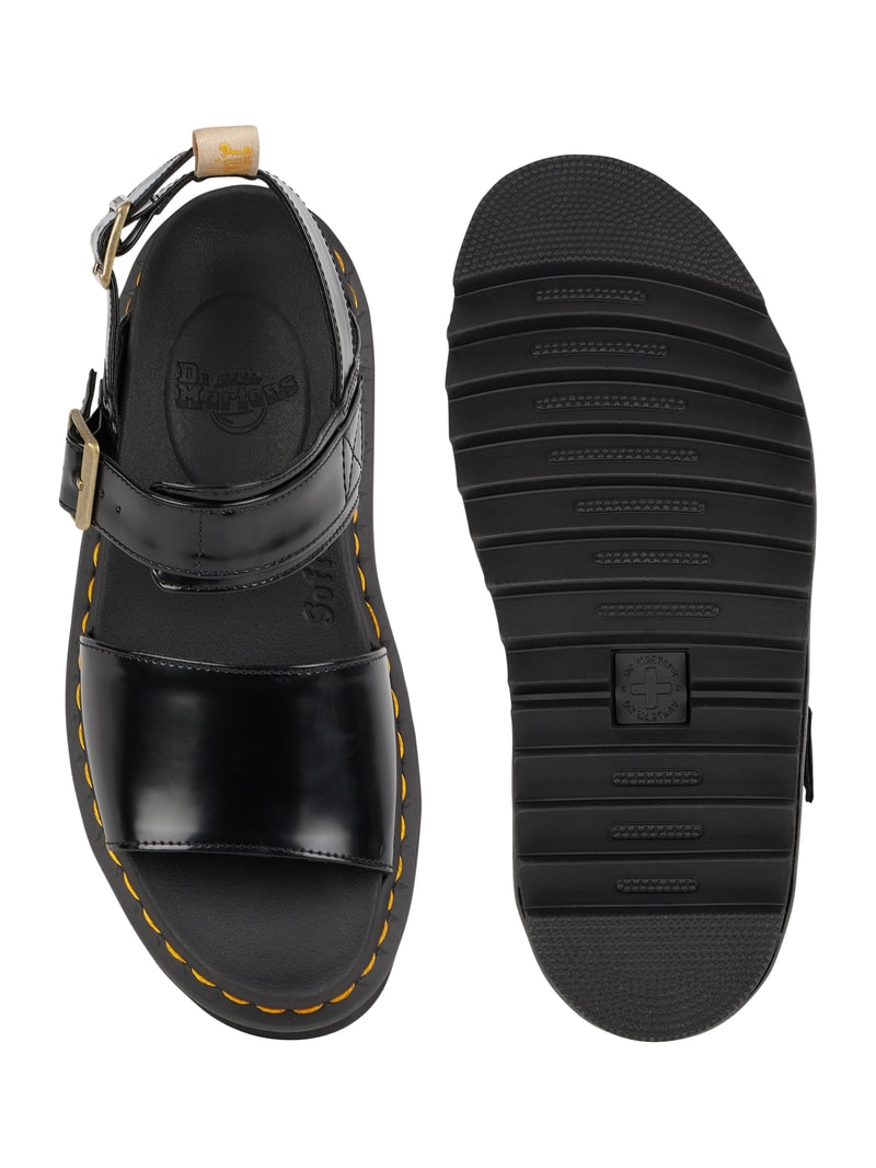 Sandalen mit Plateausohle Modell 'Voss' in schwarz
