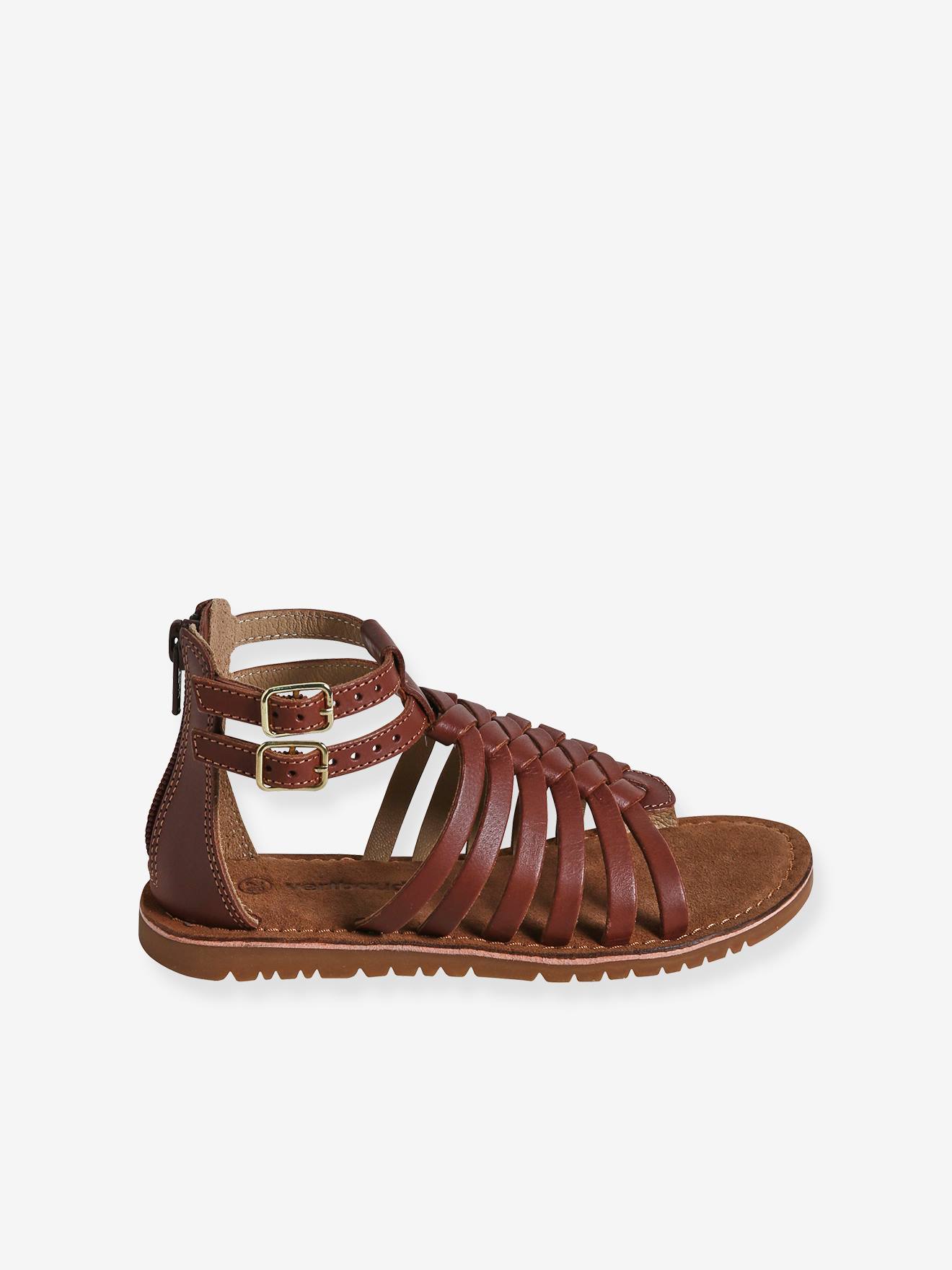 Vertbaudet Kinder Römersandalen - braun