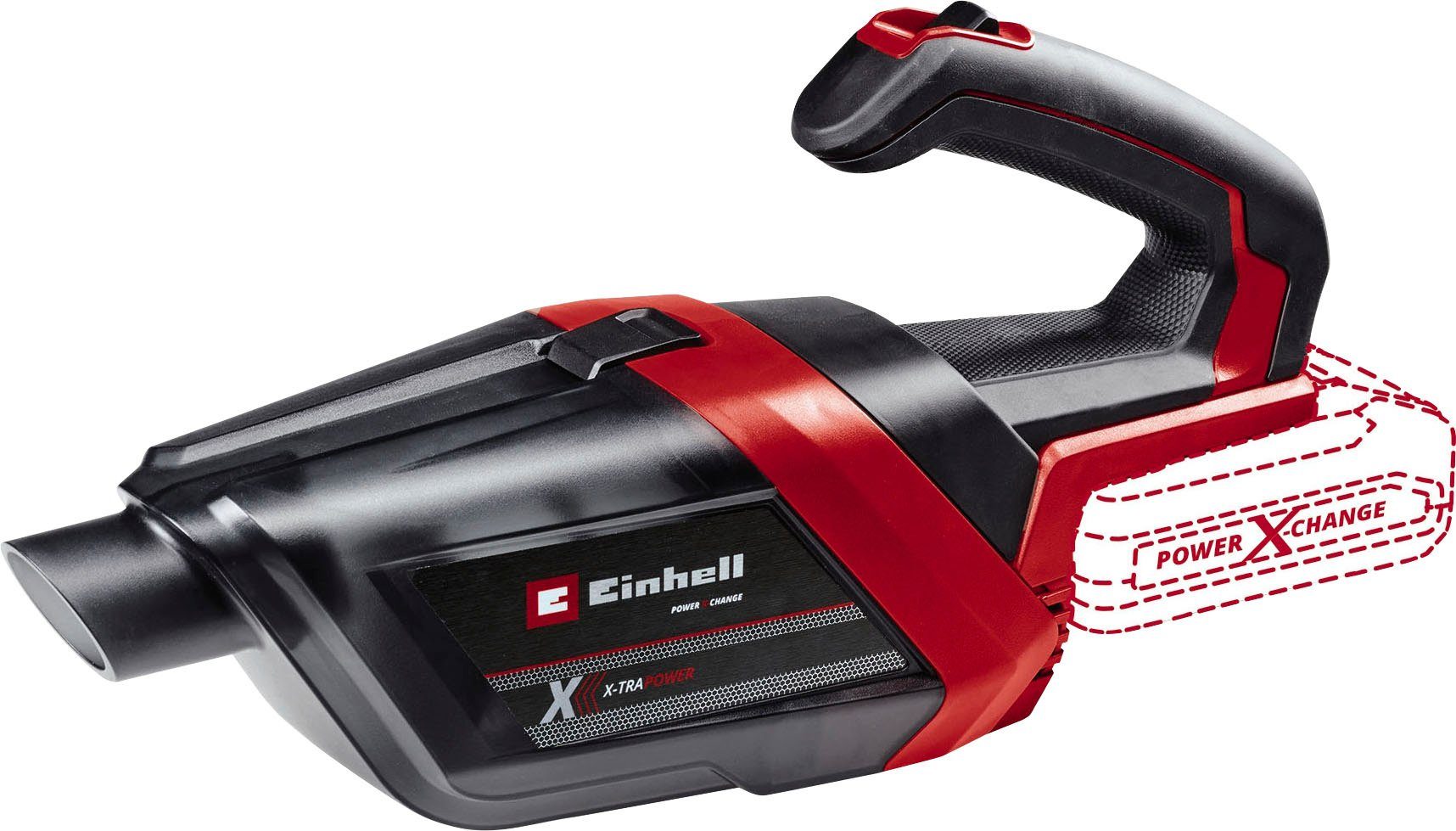 Einhell Akku-Handstaubsauger Power X-Change TE-HV 18/06 Li - Solo, beutellos, ohne Akku und Ladegerät
