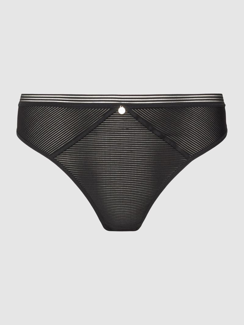 String mit Applikation Modell 'Zoe' in schwarz