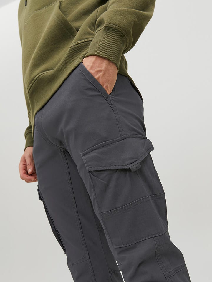 Jack & Jones Cargohose in Grau günstig kaufen