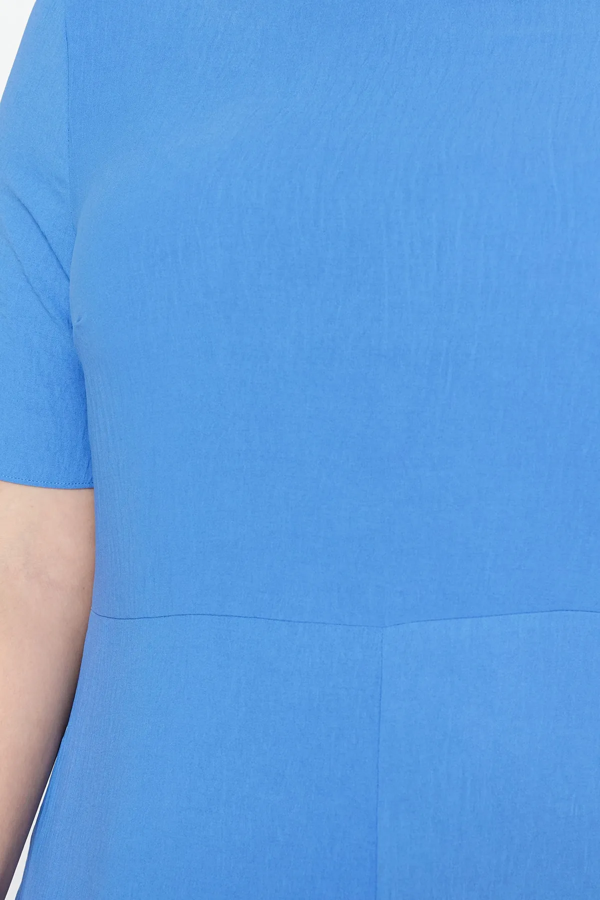 Trendyol Curve  Dunkelblaues gewebtes Volantkleid TBBSS22EL1595