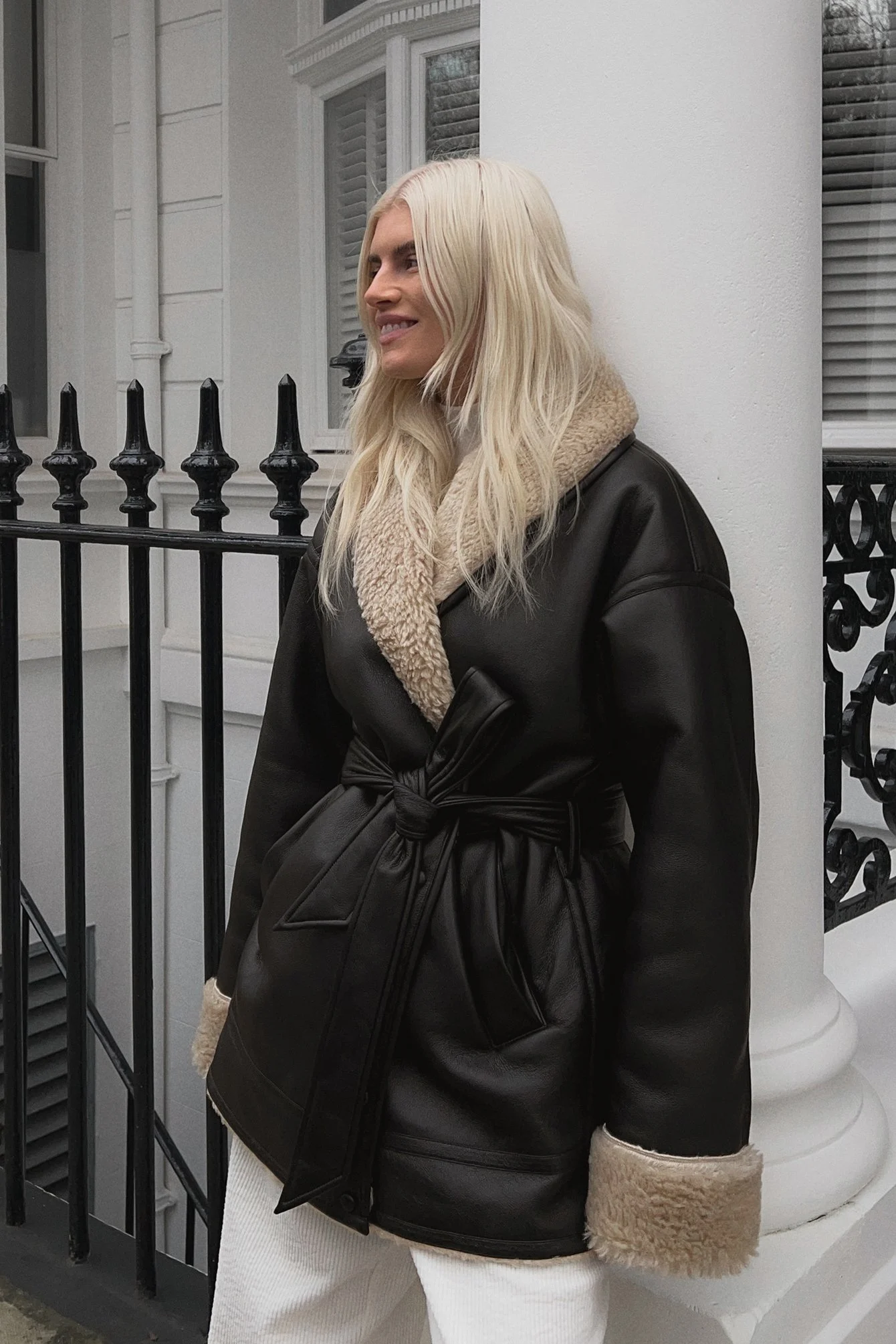 Bonded-Jacke mit Kragendetail