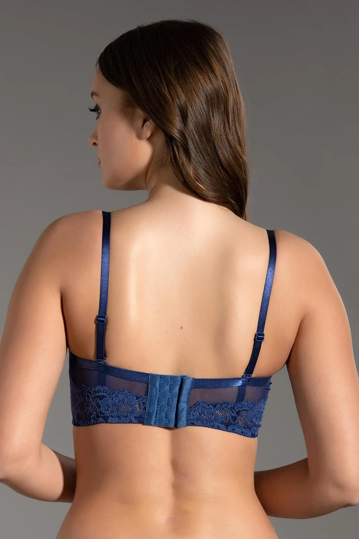 C&City  Unterstütztes trägerloses Bustier C15120 Indigo