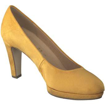 Gabor Plateau Pumps in gelb