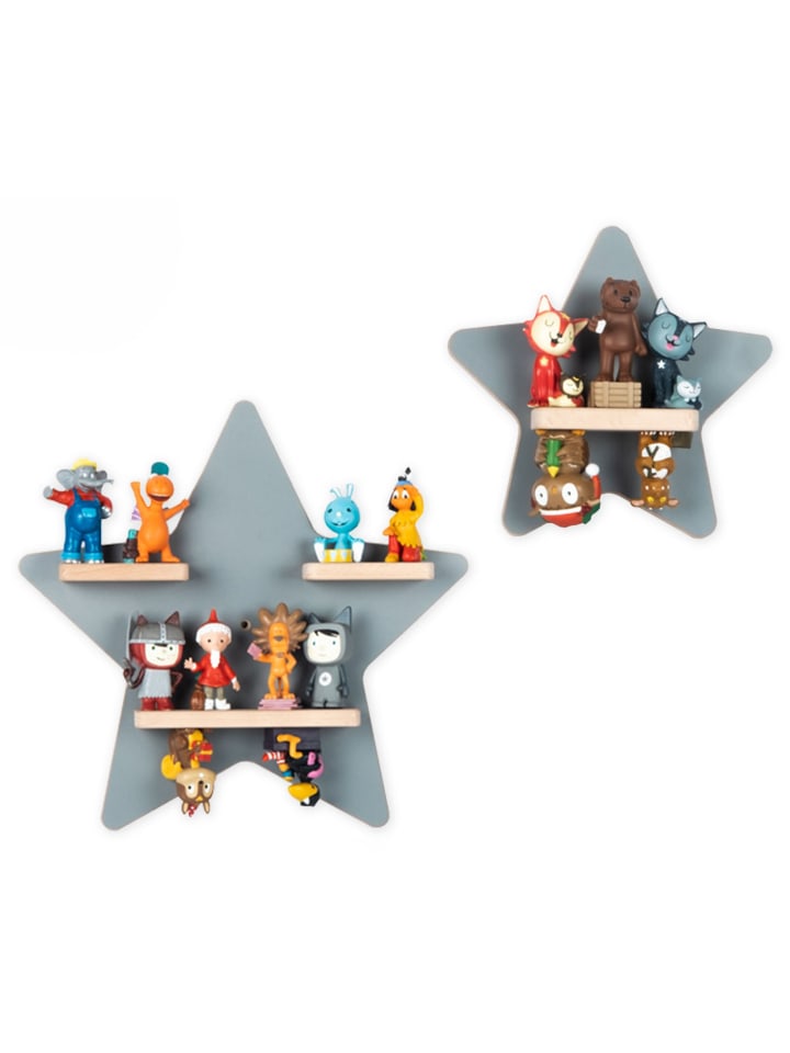 BOARTI Regal Holz Stern Kinder Toniebox Tonies Figuren in Grau günstig kaufen onesize