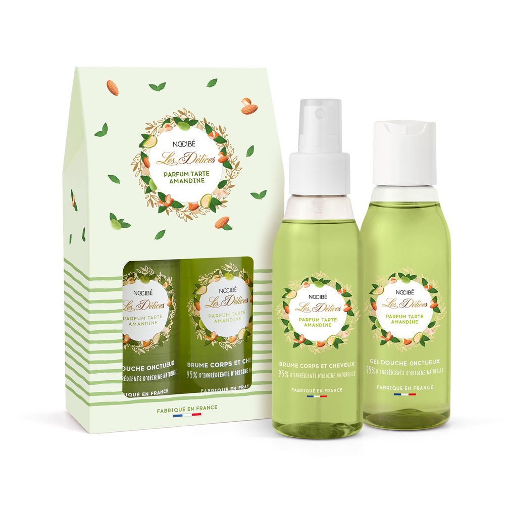 Nocibé Les Délices - Tarte Amandine Coffret Gel Douche & Brume