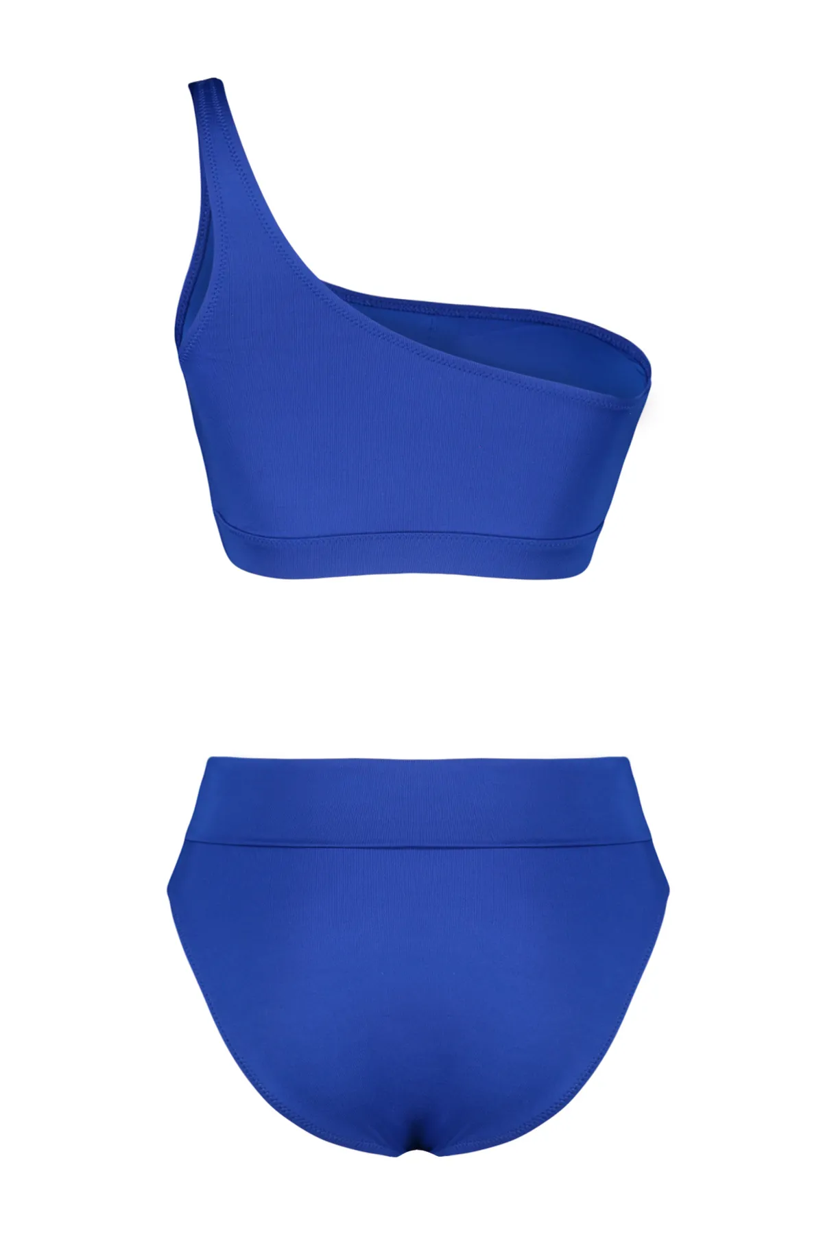 Trendyol Collection  Saks Single Shoulder High Waist Regular Bikini-Set TBESS24BT00126