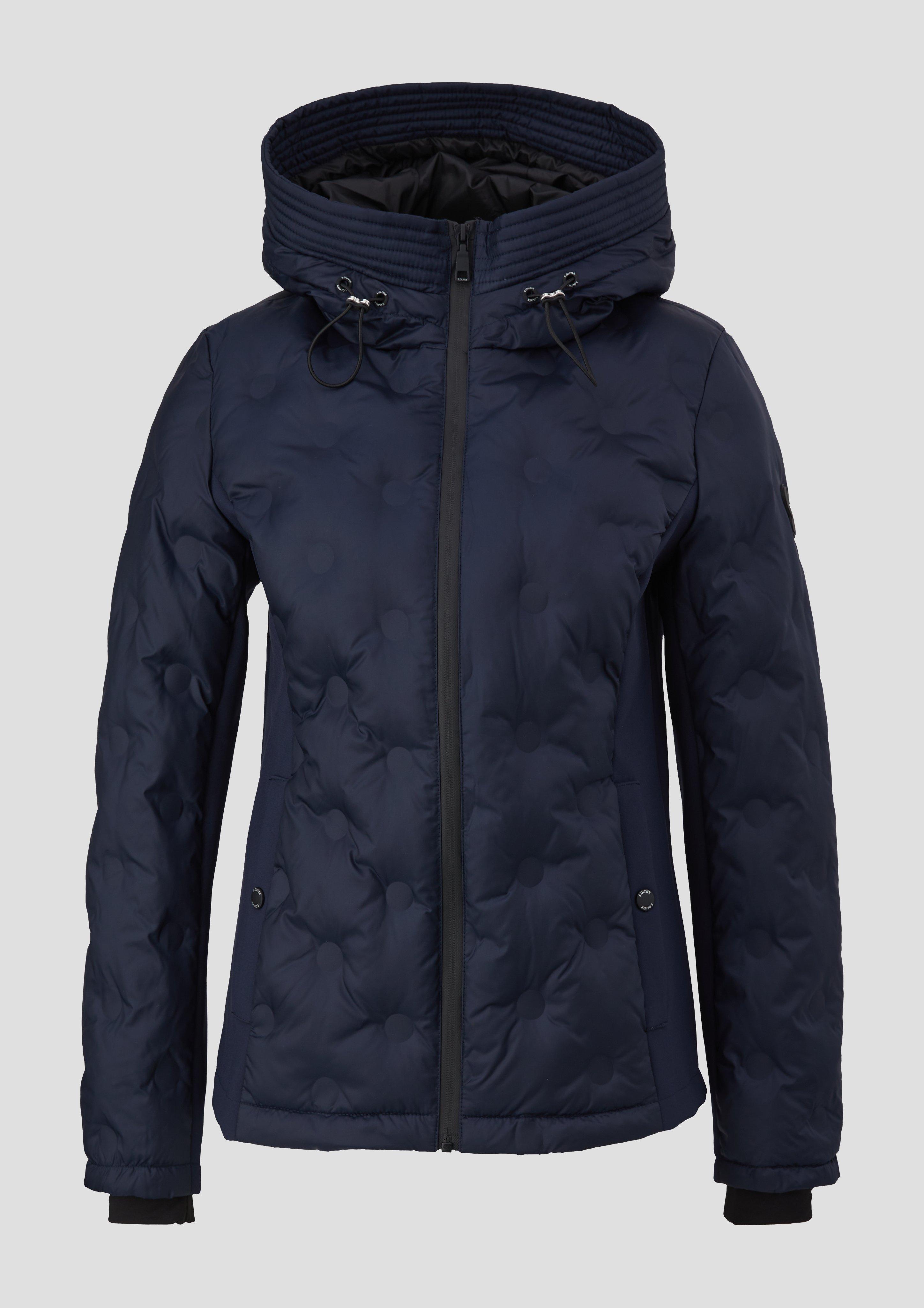 Kapuzenjacke im Fabricmix  2141553-5959