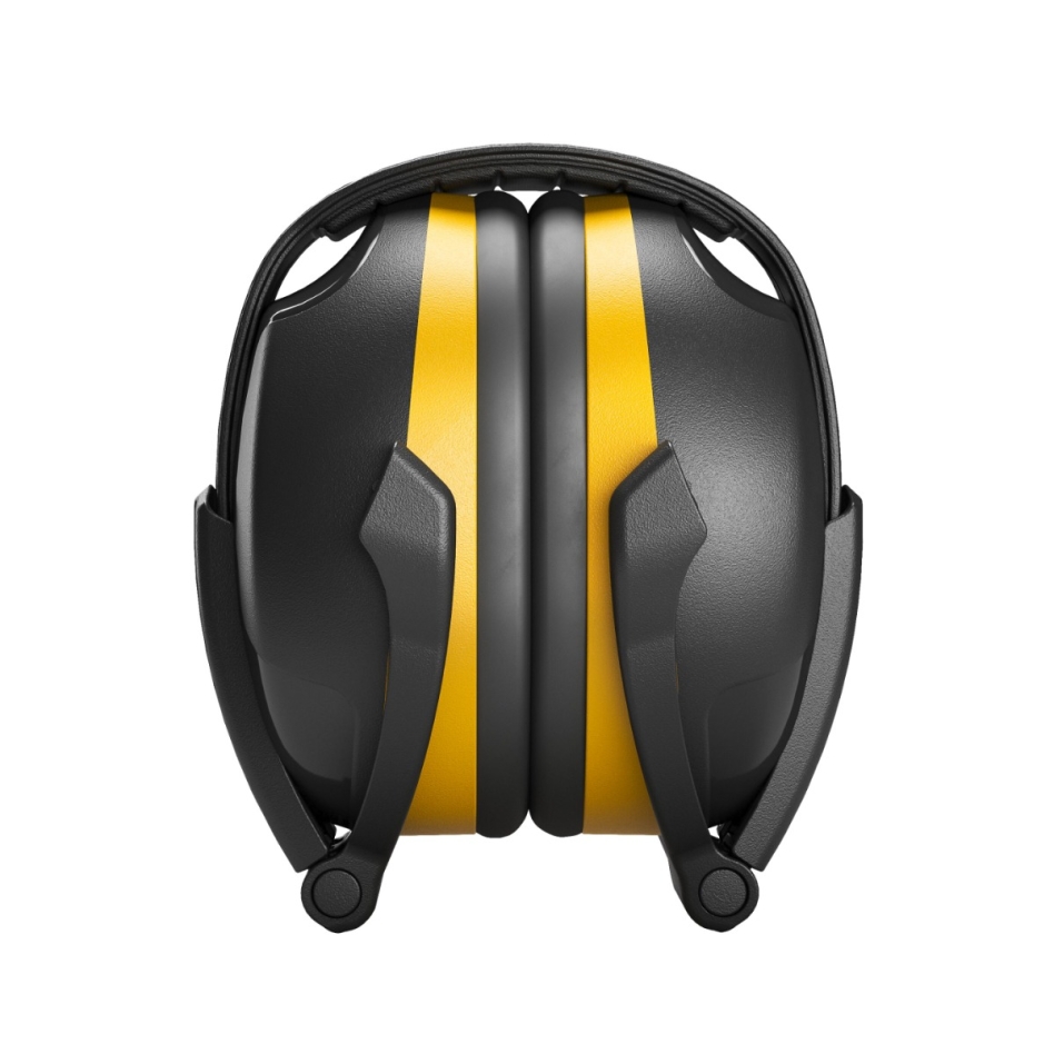Casque antibruit pliable Hellberg Secure 2 jaune, serre-tête, SNR 30 dB, niveau 2