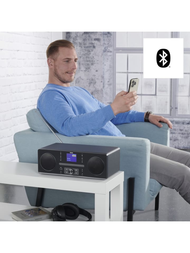 Hama DR1560CBT, DAB /FM/CD/Bluetooth® in Schwarz günstig kaufen onesize