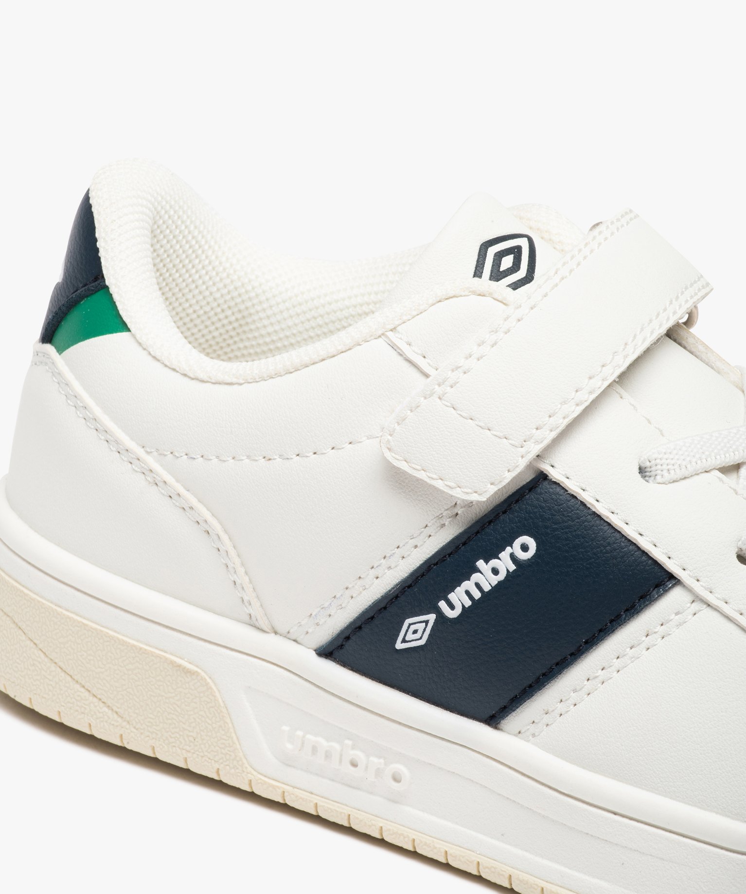 Baskets Garçon à lacets élastiques et scratch – Umbro N... blanc | GEMO