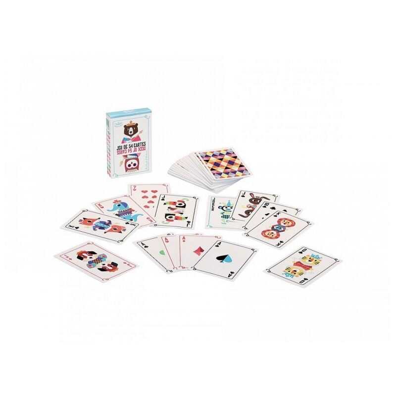 Jeu de 54 cartes figures classiques