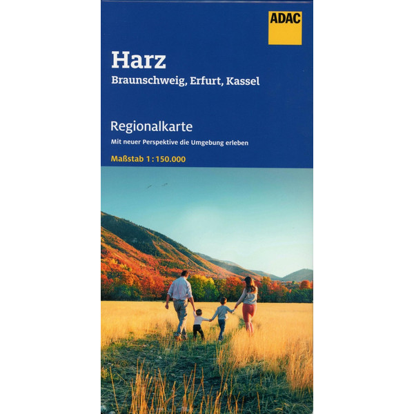 ADAC Regionalkarte Blatt 8  Harz, Braunschweig, Erfurt, Kassel 1:150 000 - Straßenkarte