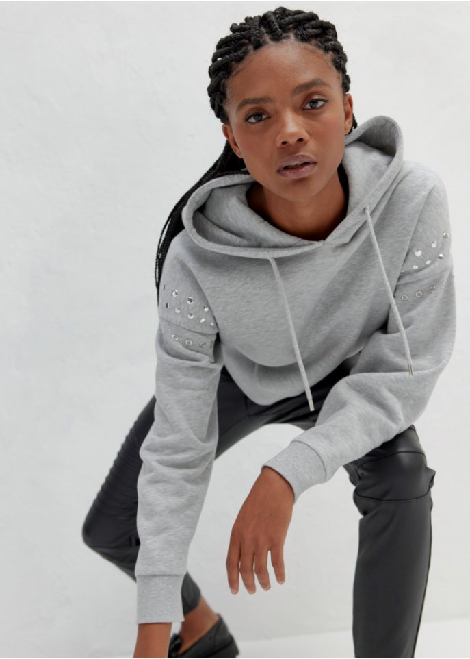 Oversize Sweatshirt mit Nieten