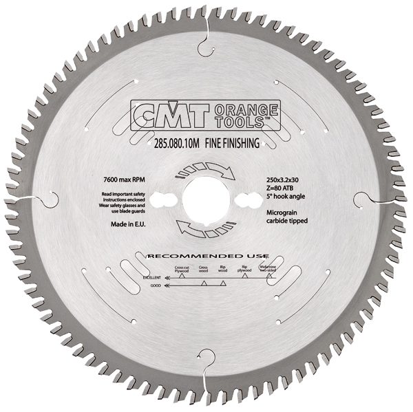 Lamă de ferăstrău CMT 285.096.12M cu dinți trapezoidali stânga/dreapta 300 x 30 x 96T