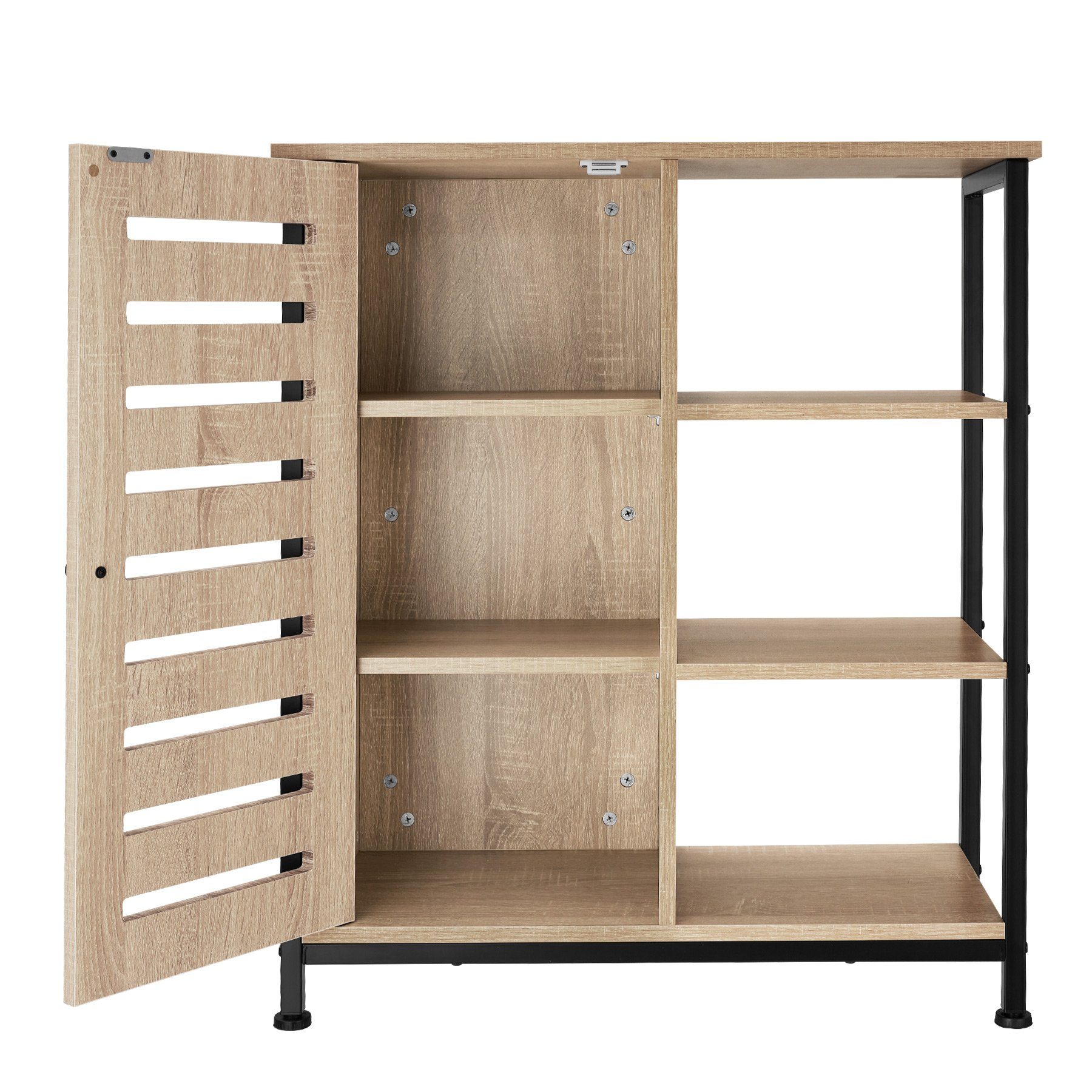 tectake Highboard Sideboard 71x32x82cm (Sideboard, Montagematerial, Montageanleitung)