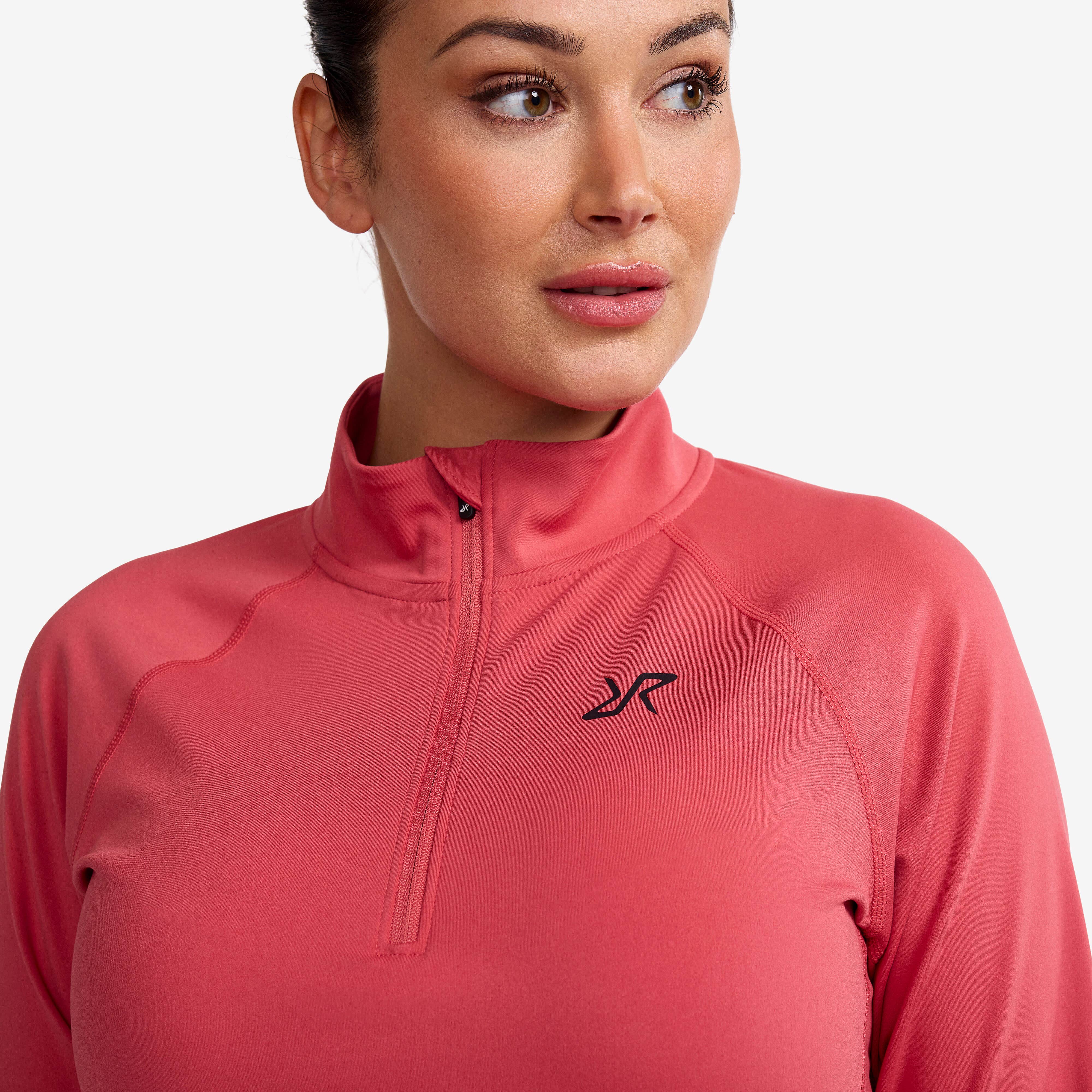 Prep Half-zip Top Femme Holly Berry