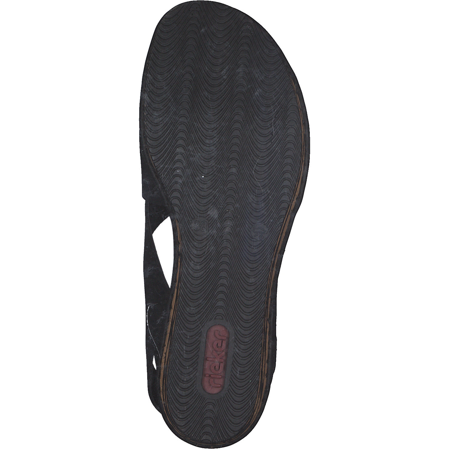 Rieker 68189, Keilsandaletten, Damen, Schwarz