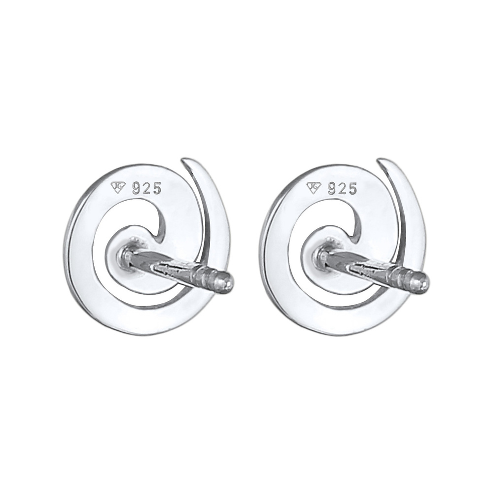 Elli Elli by Julie & Grace Boucles d'Oreilles Spirale pour Femme en 925 Argent, Femell Boucles d'oreilles