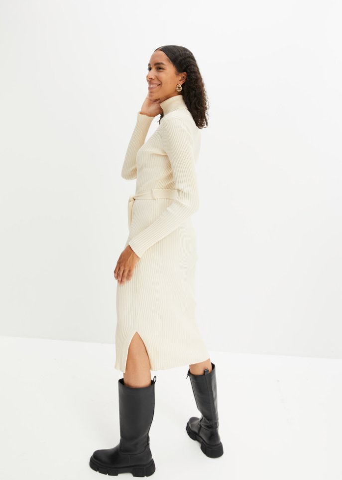 Ripp-Strickkleid