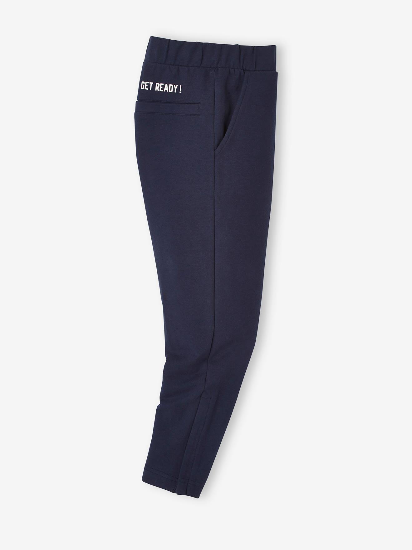 Pantalon jogging foot garçon encre