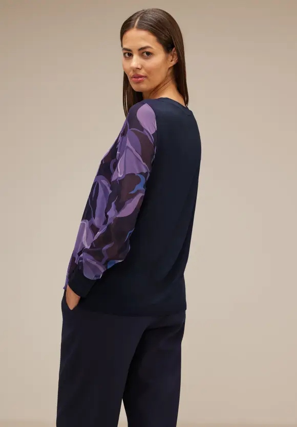 Street One Materialmix Shirt mit Print