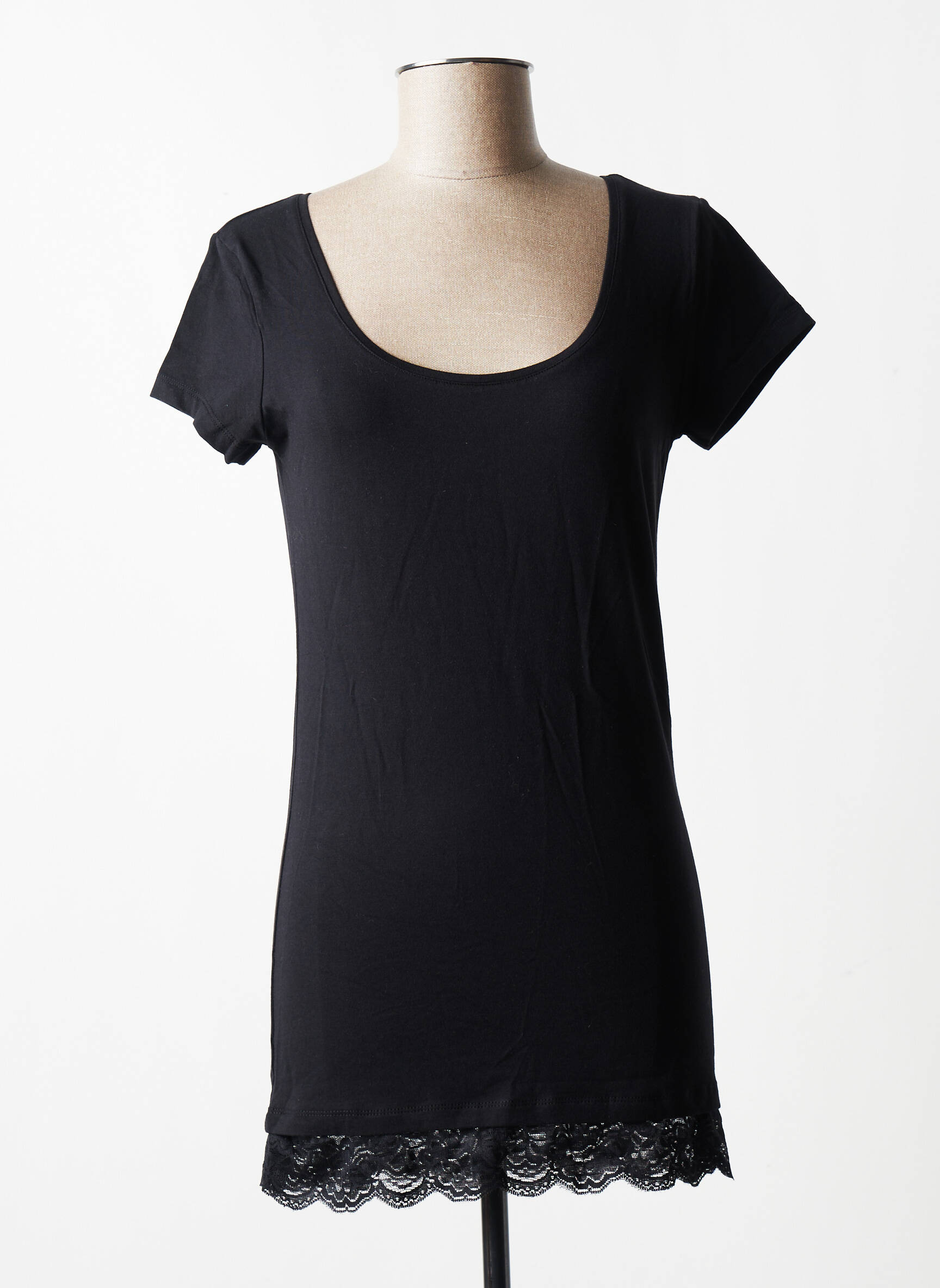 Ichi Tuniquemanchecourte Femme couleur noir