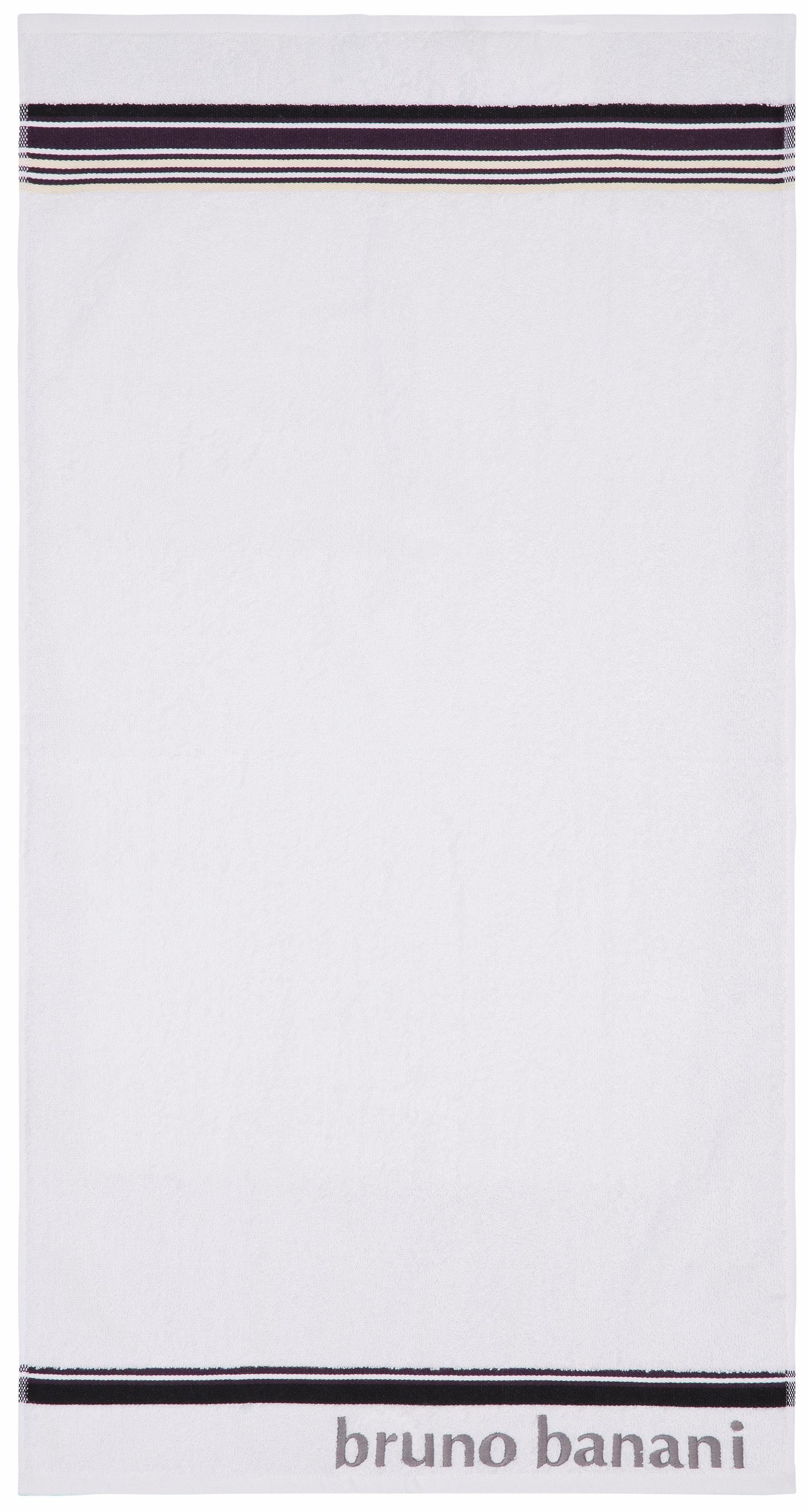 Bruno Banani Handtuch Set Maja, Walkfrottee, (Set, 7-tlg), mit Bordüre und Markenlogo, 7 teiliges Handtücher Set, 100% Baumwolle