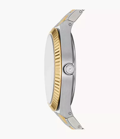 Fossil Uhr Scarlette 3-Zeiger-Werk Edelstahl Bicolor