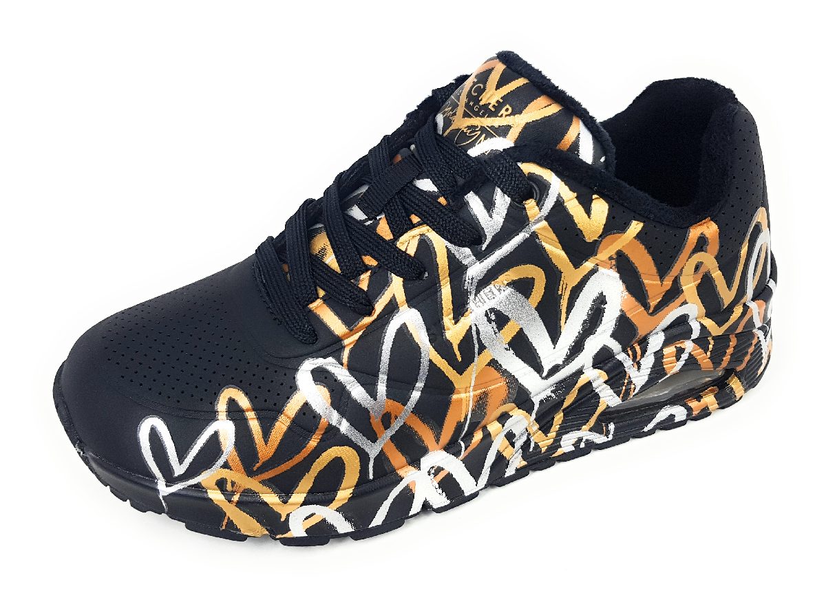 Skechers Uno - Metallic Love 155523 BKGD Schwarz BKGD Black/ Gold