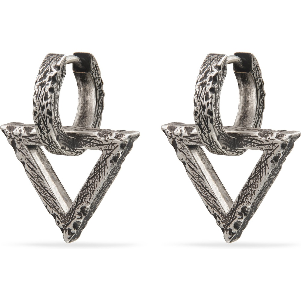 UN SAME Créoles 925 Argent Boucles d'oreilles