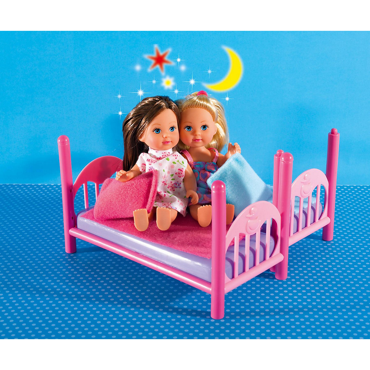Evi LOVE Doppelstockbett, 2 Puppen