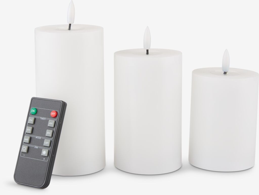Lampe cube LED EIDE EIDE, lot de 3 avec télécommande