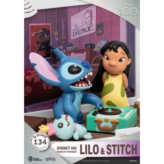 Disney 100 Years of Wonder D-Stage PVC Diorama - Lilo & Stitch