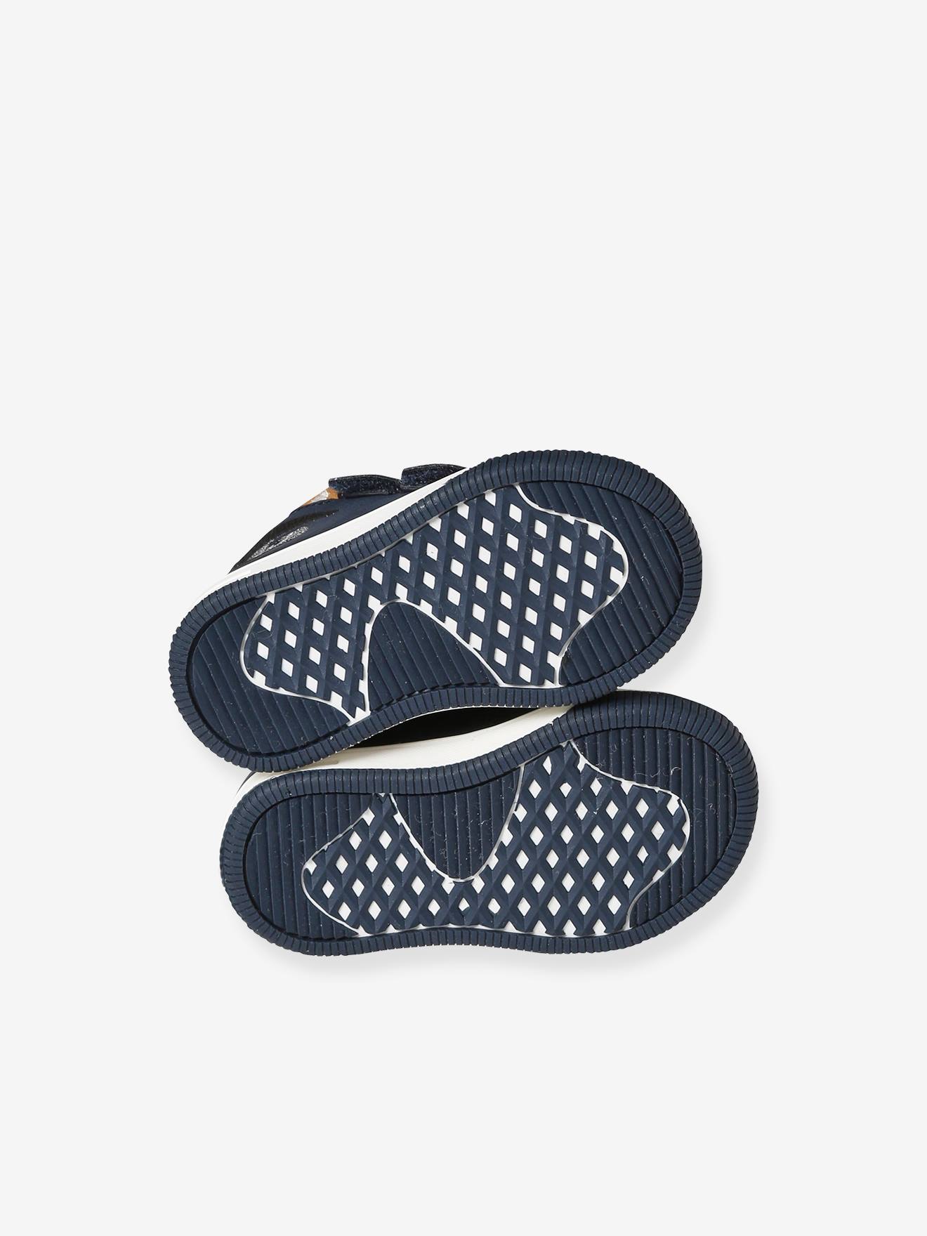 Vertbaudet Warme Baby Klett-Sneakers - blau