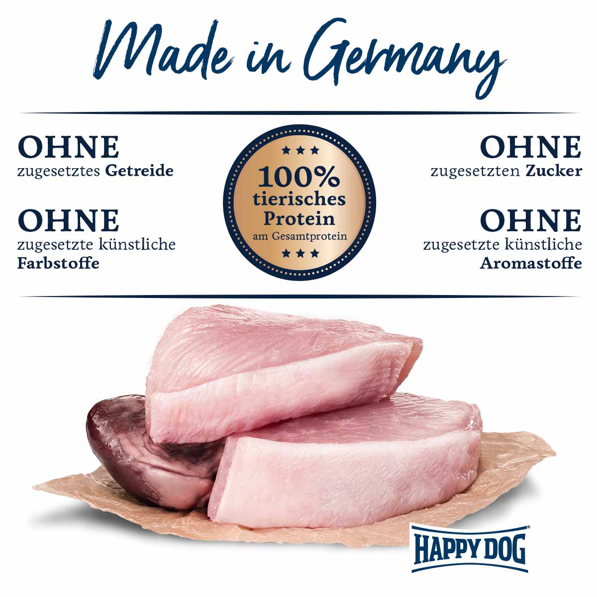 Happy Dog Sensible Pure Texas (Truthahn) 12x400g bei ZooRoyal