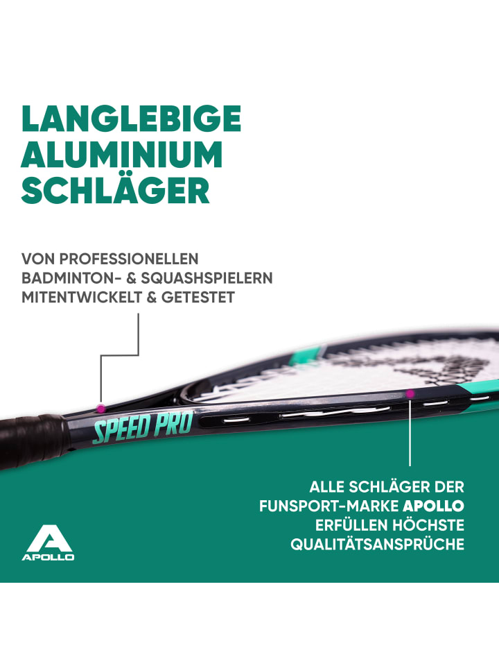 Apollo Badminton Schläger Set Kinder 