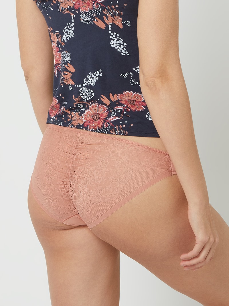 Slip mit Stretch-Anteil im 3er-Pack in beige