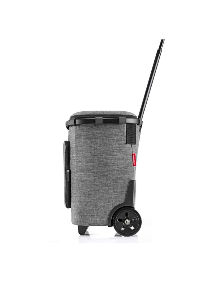 Reisenthel carrycruiser plus - Einkaufstrolley recycelt PET 52.5 cm (black) in frame twist silver günstig kaufen onesize