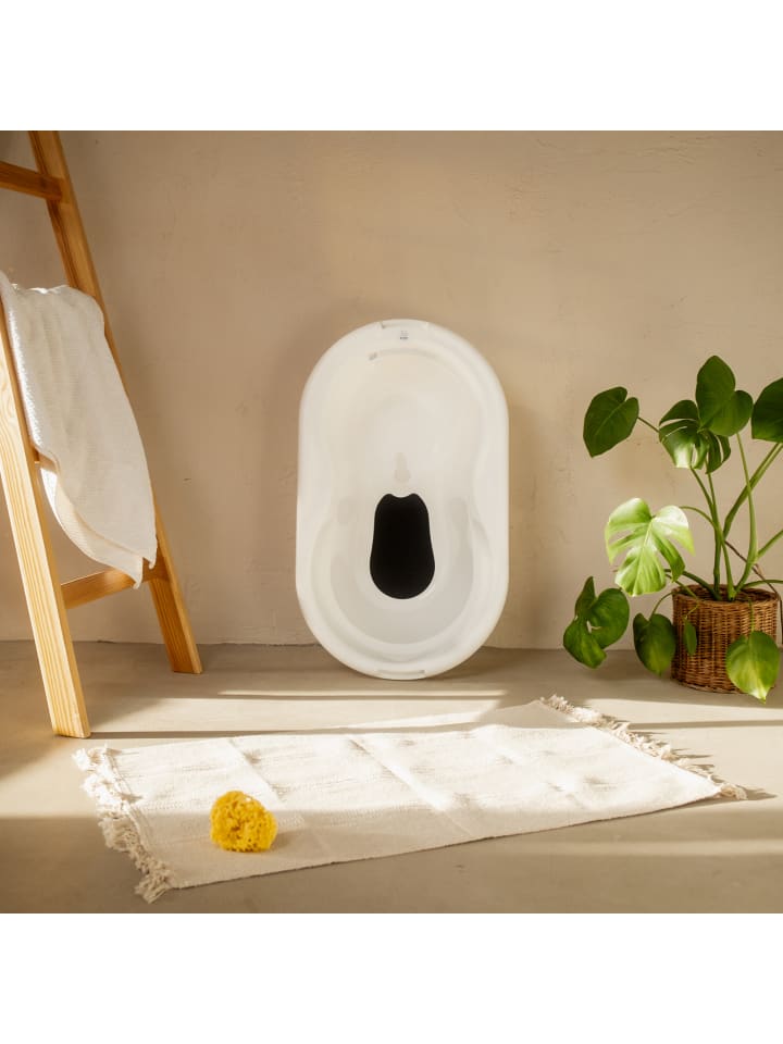 Rotho Babydesign Babybadewanne mit Antirutschmatte in der Innenseiten in Weiß günstig kaufen onesize