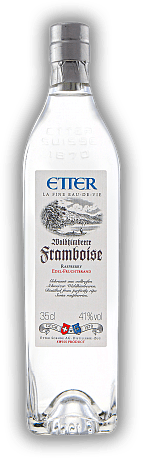 Etter Framboise 0,35 Liter Etter Framboise 0,35 Liter Etter Framboise, eine Beeren-Spezialität aus Schweizer Waldhimbeeren. 0,35	 Liter - Vol 41%