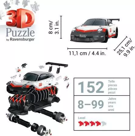 3D Puzzle Porsche 911 GT3 Cup