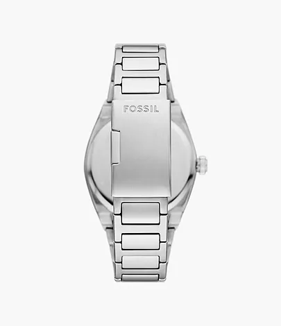 Fossil Uhr Everett 3-Zeiger-Werk Datum Edelstahl