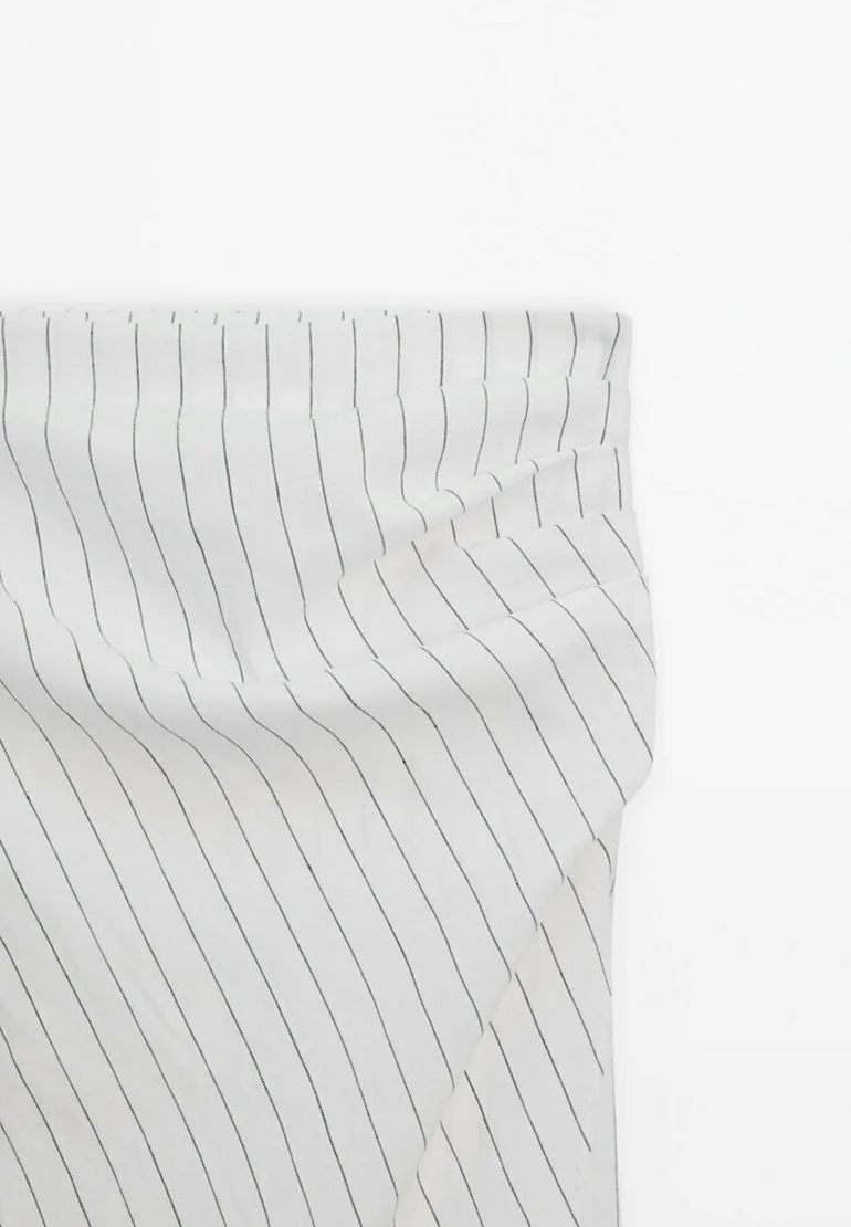 Massimo Dutti MIDI DETALLE RAYAS - Falda Cruzada