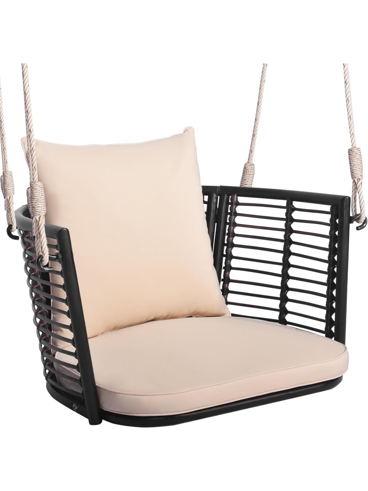 COSTWAY Hängesessel 180kg belastbar in Beige günstig kaufen onesize