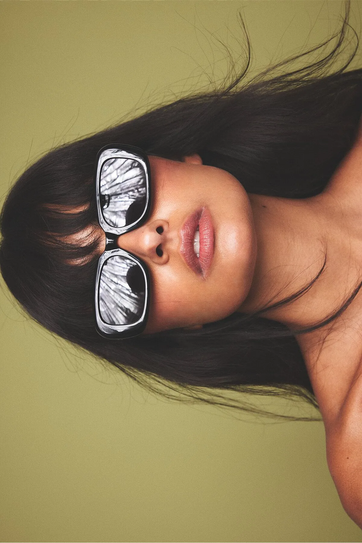 NA-KD  Rechteckige Sonnenbrille im Retro-Look