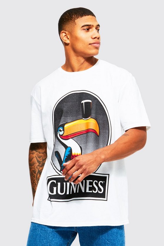 Oversize T-Shirt mit lizenziertem Guinness Toucan Print