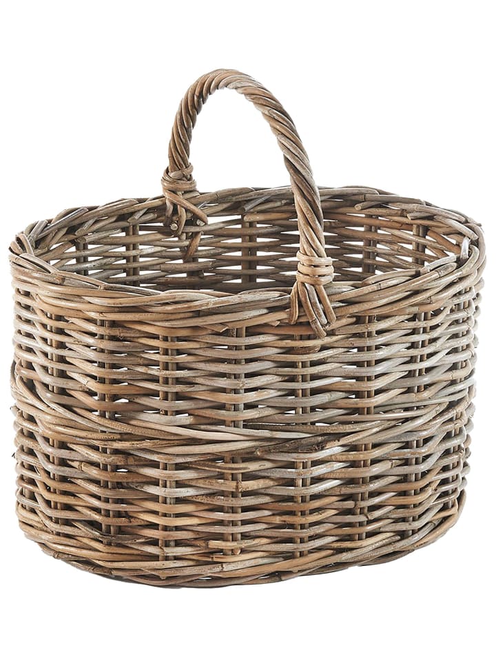 kobolo Einkaufskorb OVALRATBASK in Grau günstig kaufen onesize
